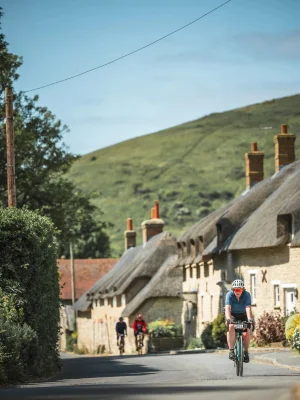 cycling uiphill in Lulworth
